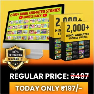 2,000+ Hindi Cartoon Stories Video +Bouns Rs.999/-